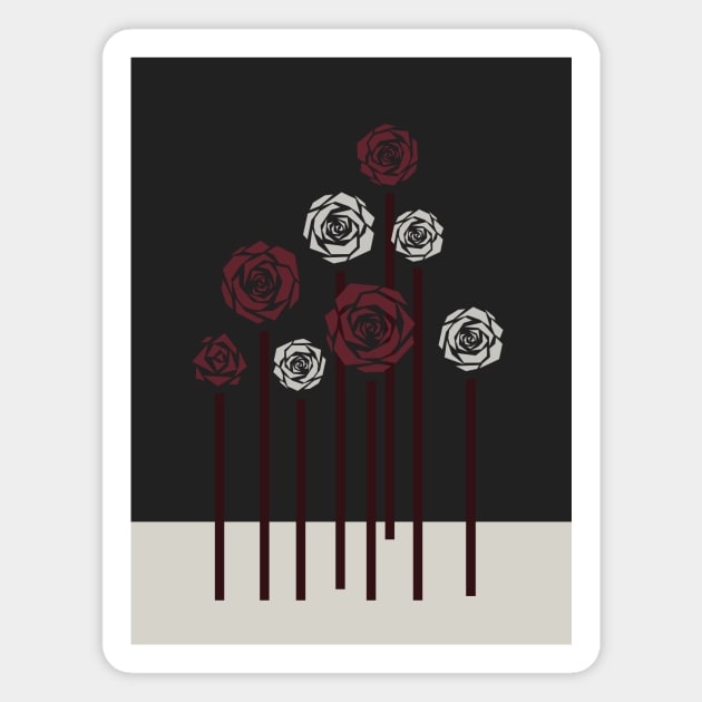 december roses Magnet by Ia-Po